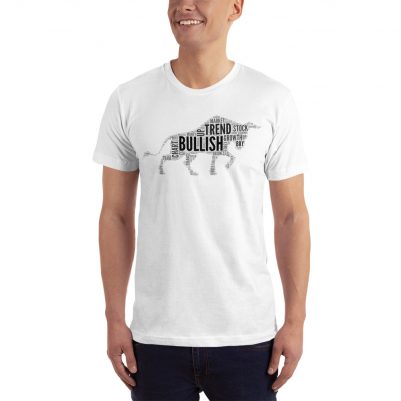 Men’s Bullish Word Collage Jersey Cotton T-Shirt